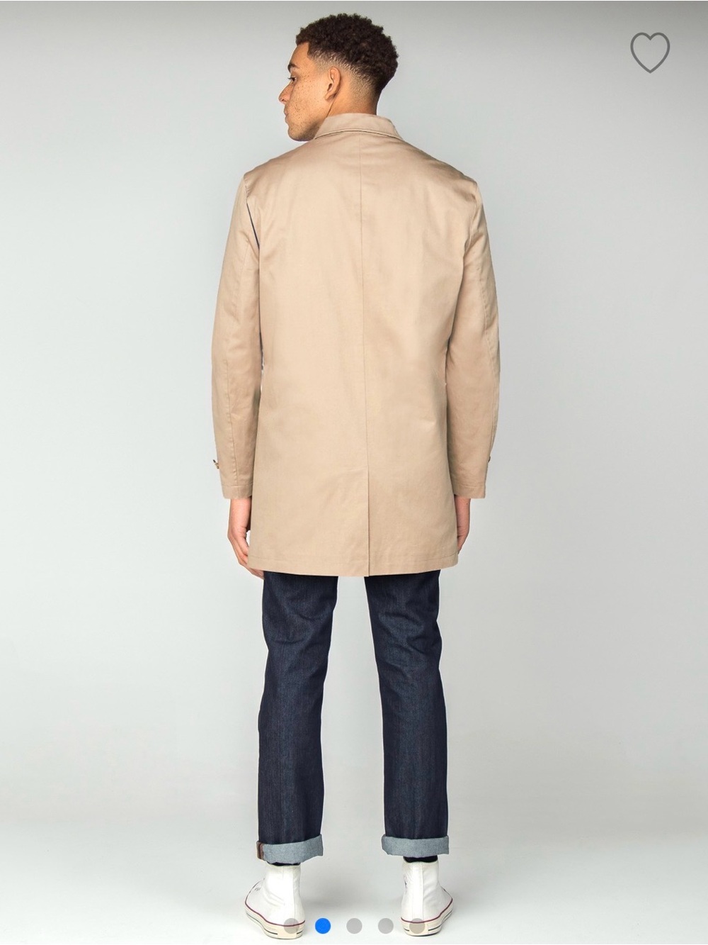 Ben Sherman Tan Single-Breasted Trench Coat